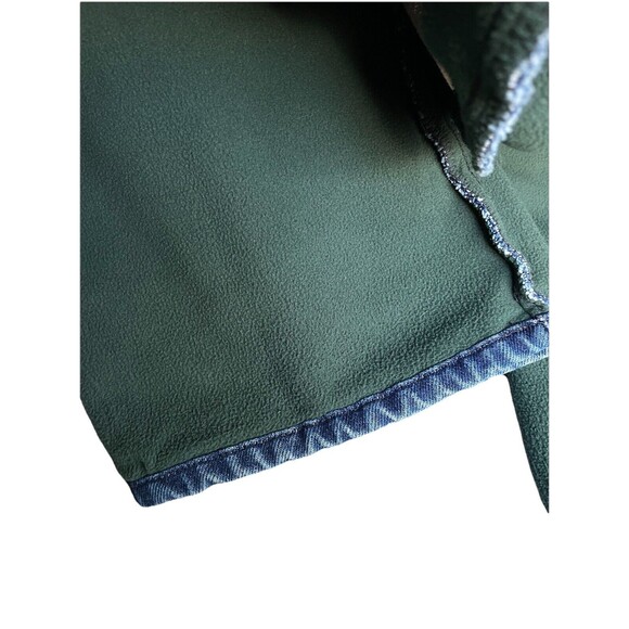 LL Bean Double L Relaxed Fit Green Fleece Lined Denim Jeans Men's Size 40x29 - Picture 9 of 13